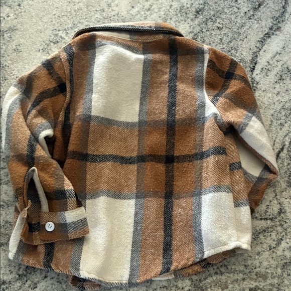 Plaid Brown and Cream Button Up l 2-3 Years - Picture 5 of 5